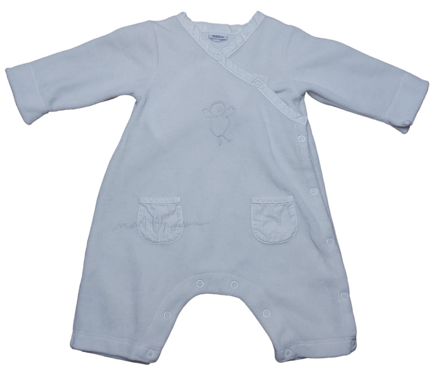 Barboteuse velours Naissance Petit Bateau