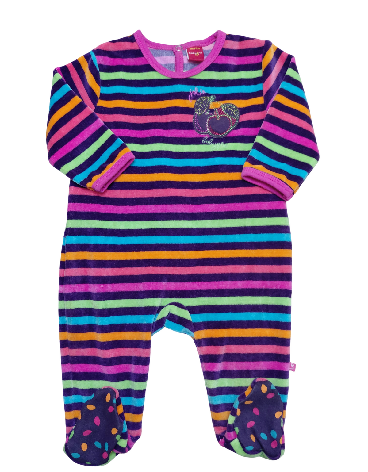 Grenouillère velours 6 mois Babygro