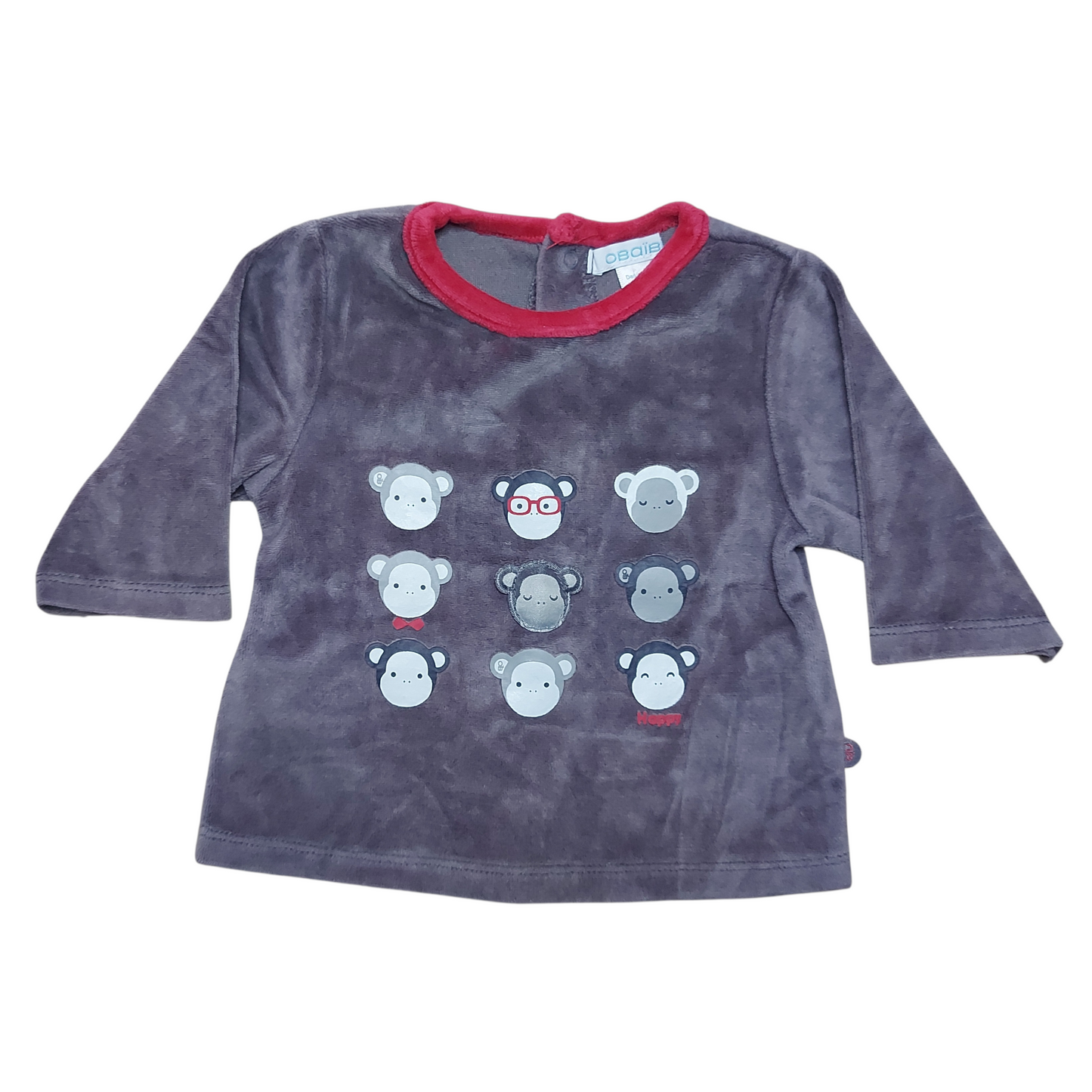 Pull pyjama velours 3 mois Obaibi
