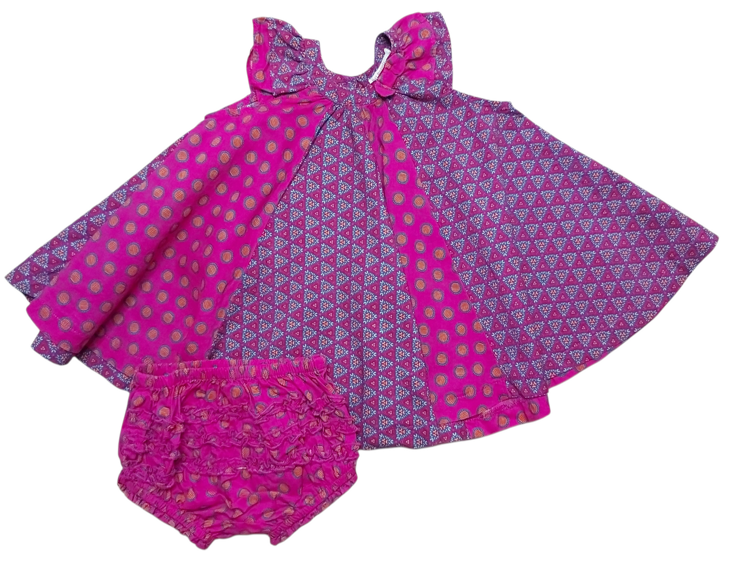 Lot Robe + Culotte 6 mois Dpam