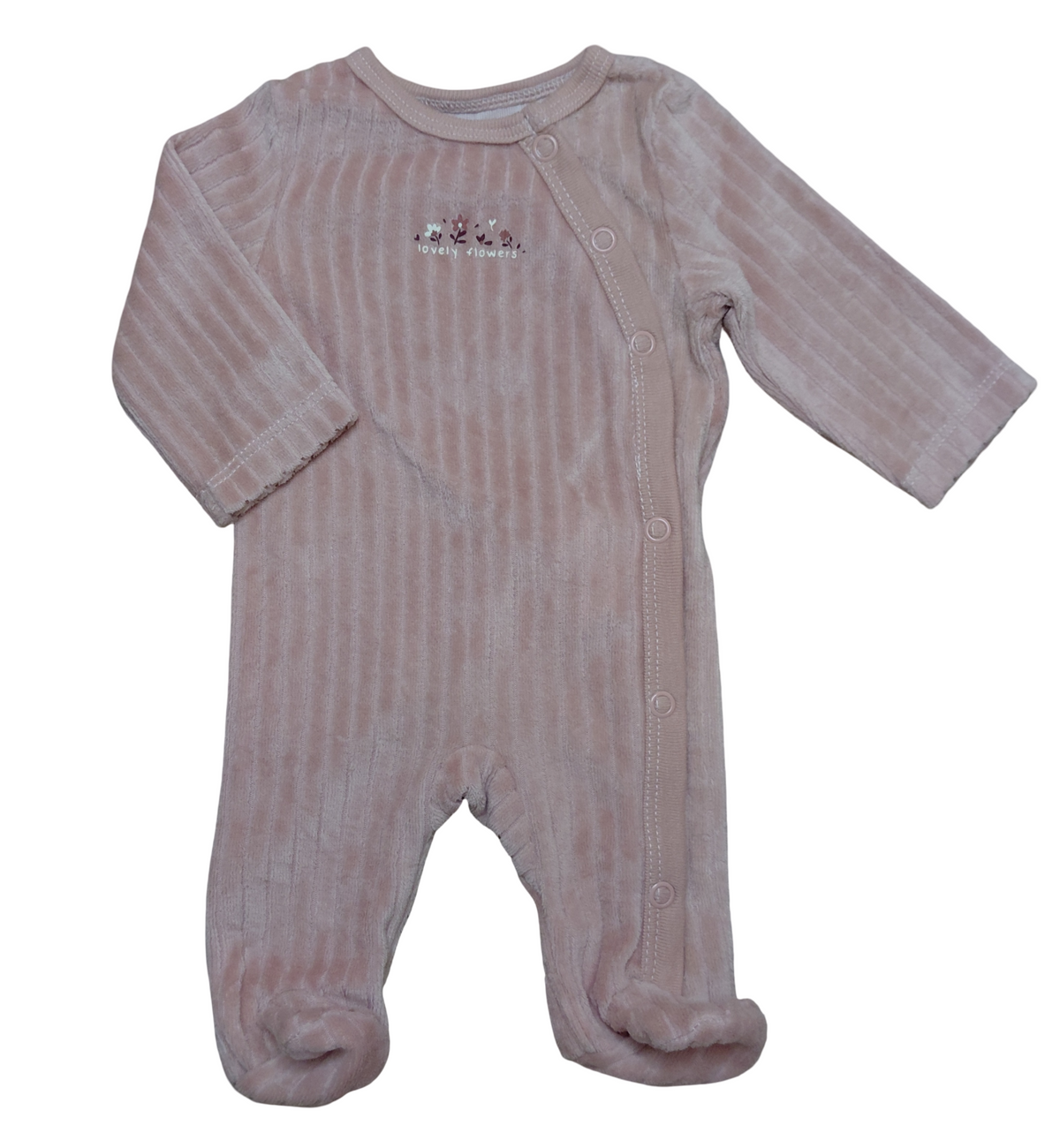 Grenouillère velours Naissance Kiabi