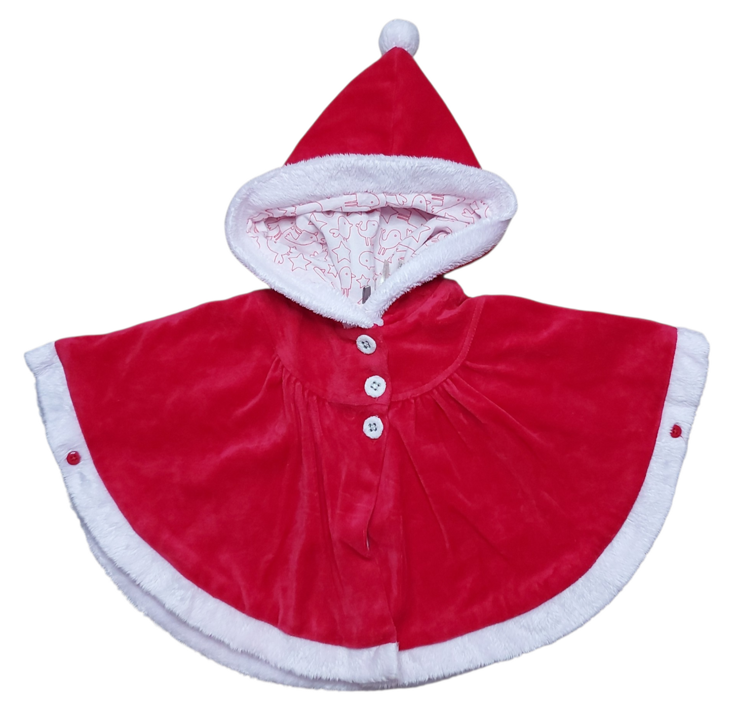 Poncho velours 3 mois Orchestra Noel