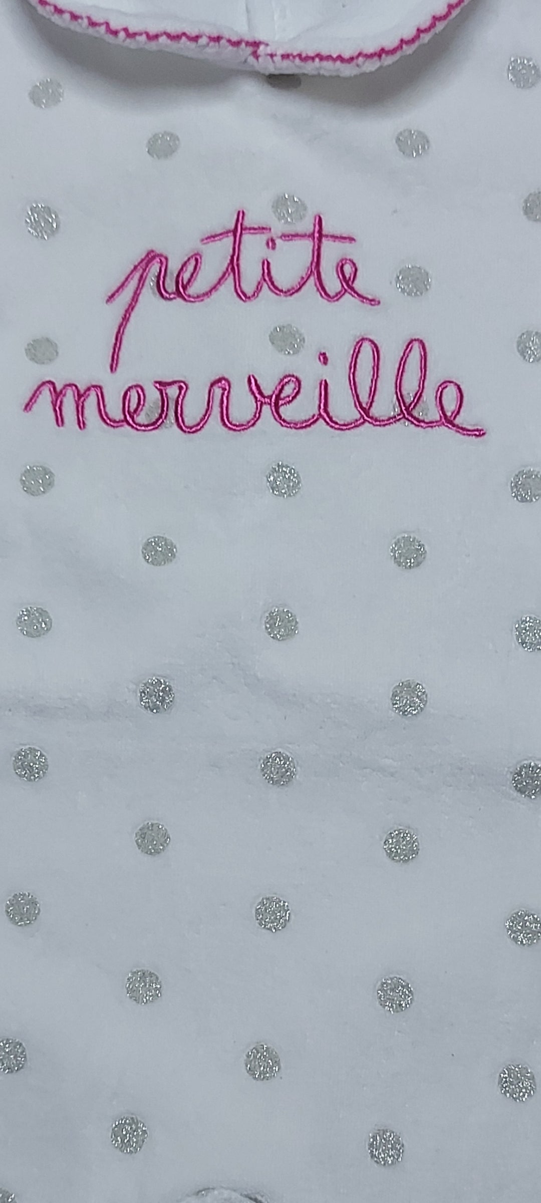 Grenouillère velours 6 mois Dpam