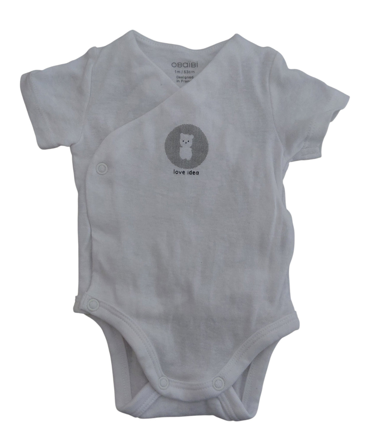 Body blanc 1 mois Obaibi