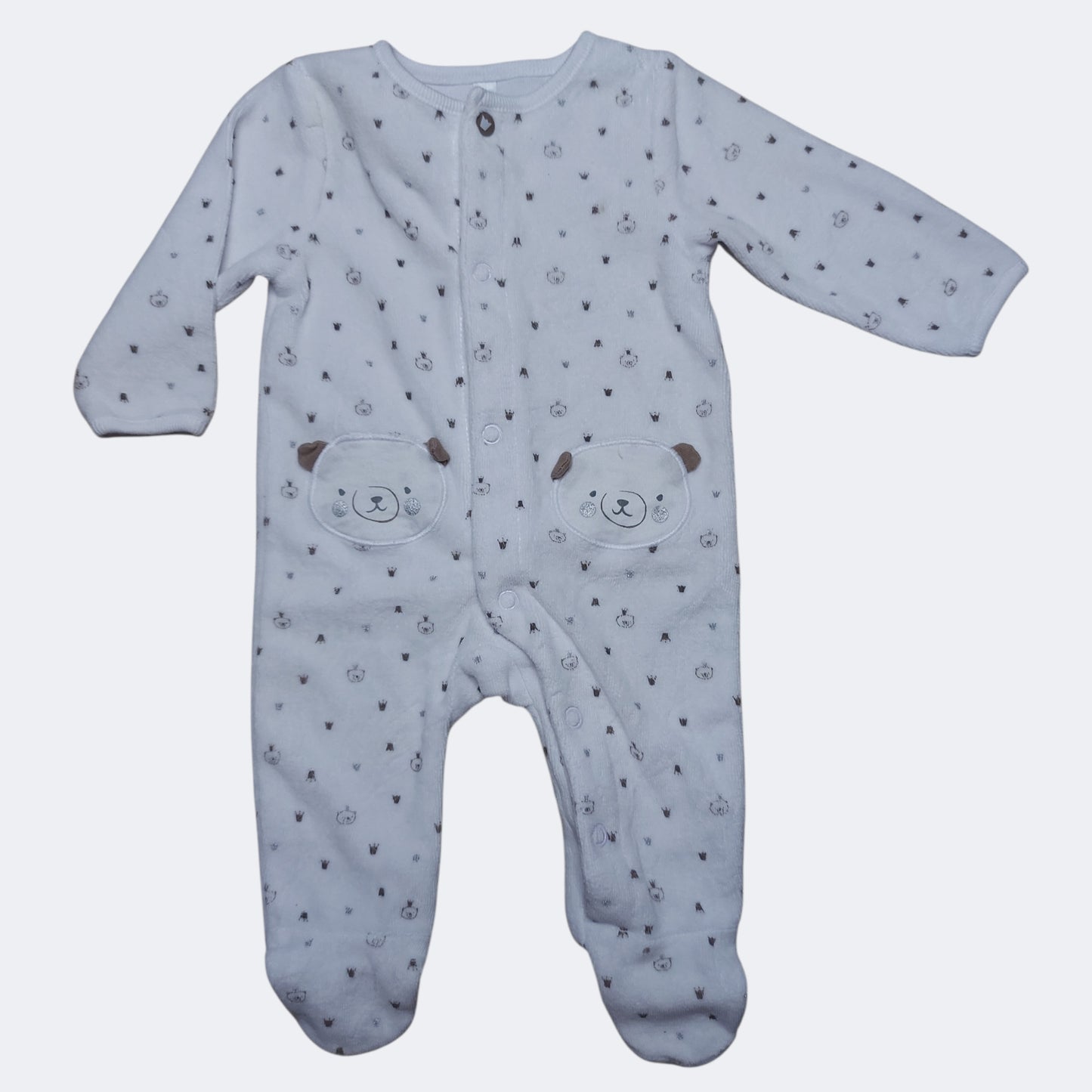Grenouillère velours Naissance