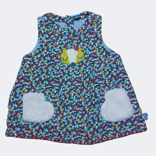 Robe velours  6/9  mois
