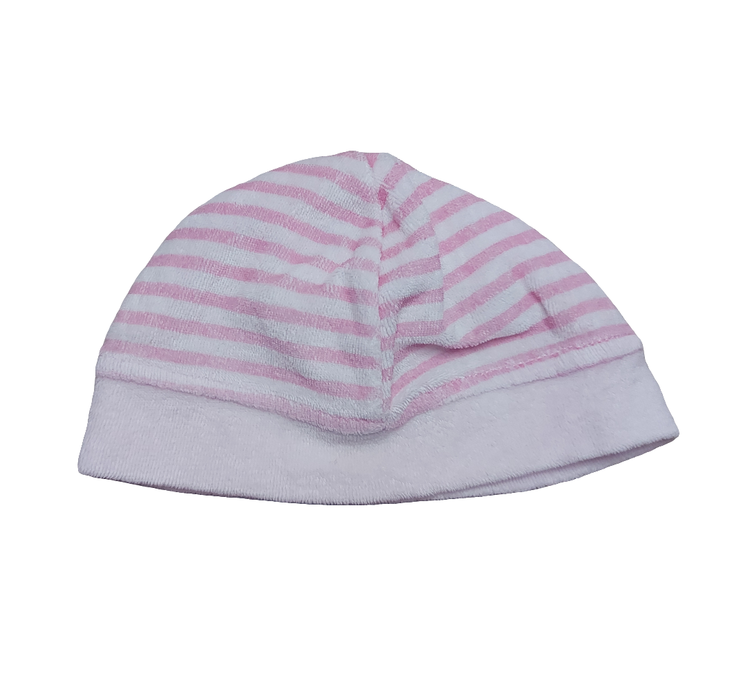 Bonnet velours environ 0/3 mois