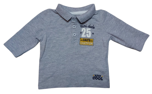 Polo gris 1 mois