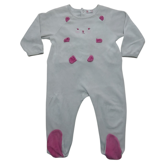 Grenouillère velours 24 mois Dpam