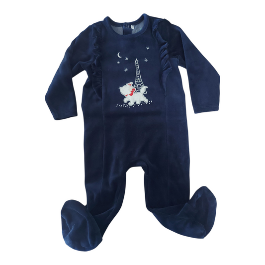 Grenouillère velours 23 mois Orchestra