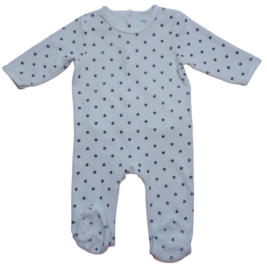 Grenouillère velours 9 mois Verbaudet