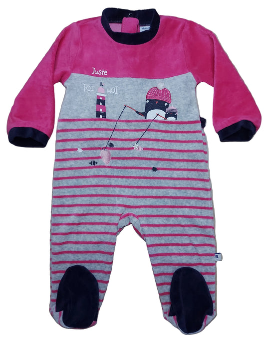 Grenouillère velours 9 mois Absorba