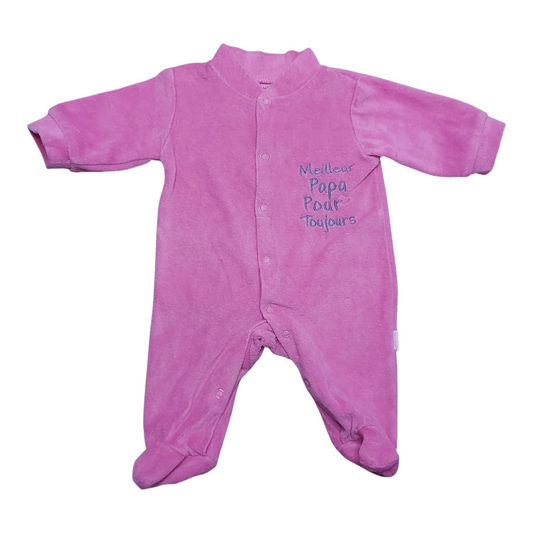 Grenouillère velours Naissance