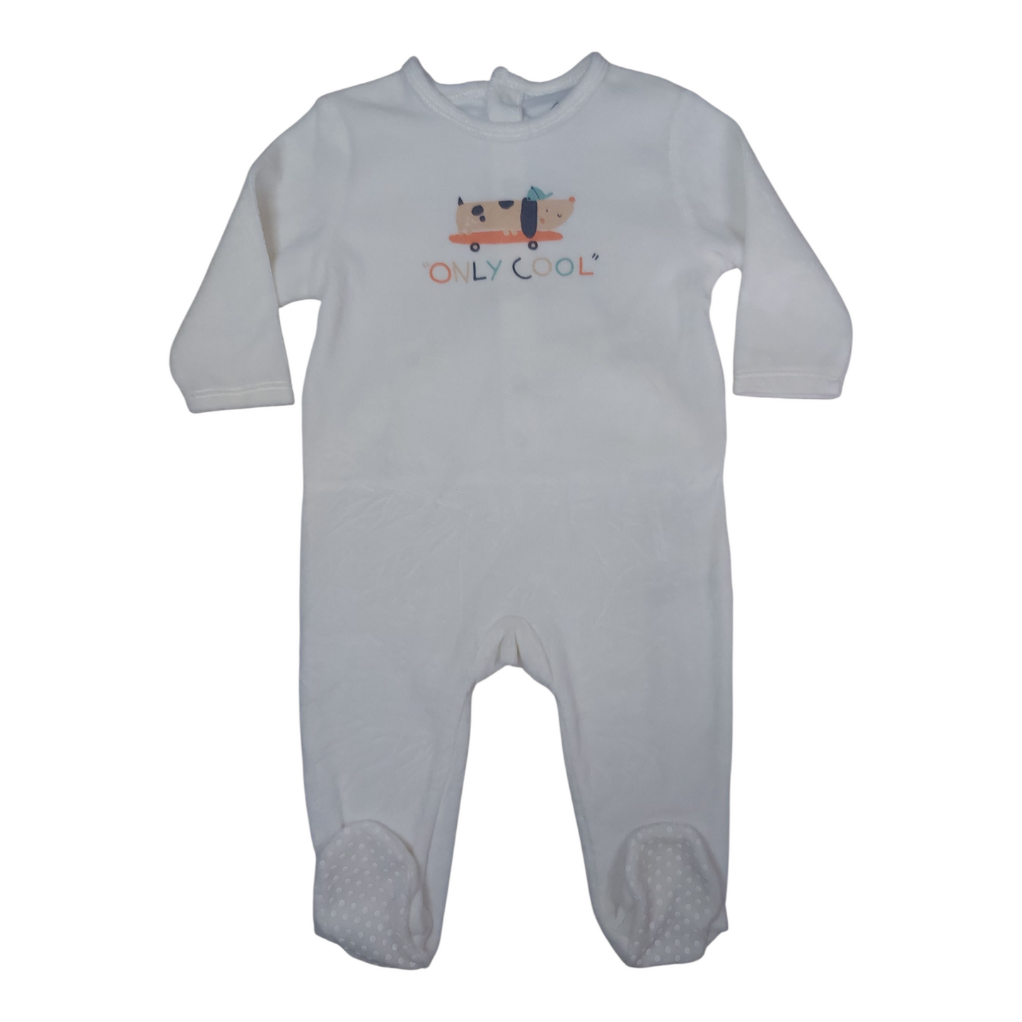 Grenouillère velours 12 mois Tex
