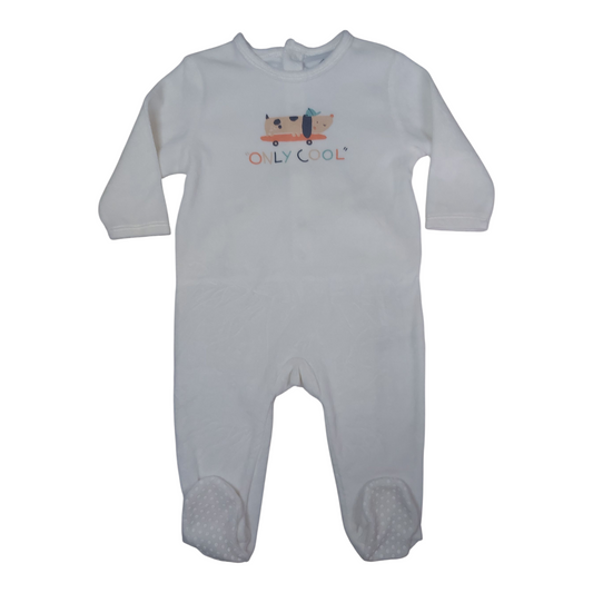 Grenouillère velours 12 mois Tex