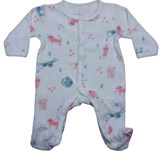 Grenouillère velours Naissance