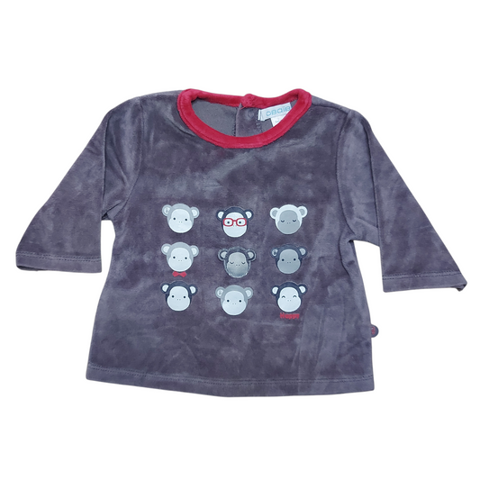 Pull pyjama velours 3 mois Obaibi