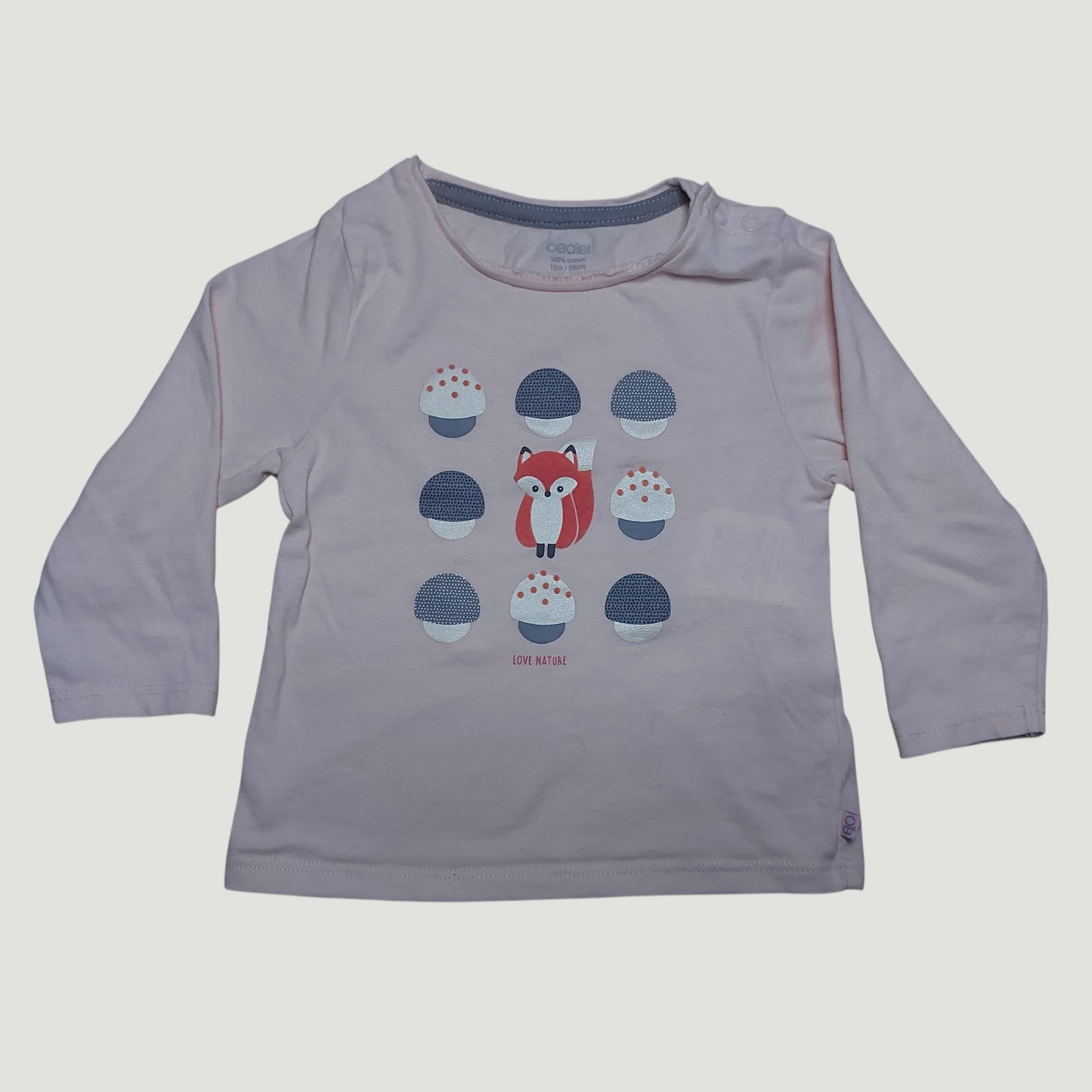 T-shirt rose 12 mois Obaibi