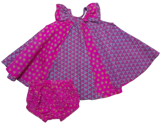 Lot Robe + Culotte 6 mois Dpam