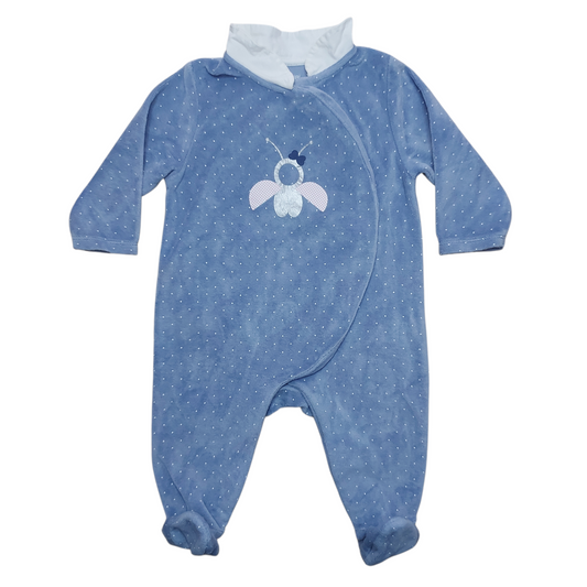 Grenouillère velours 6 mois Obaibi