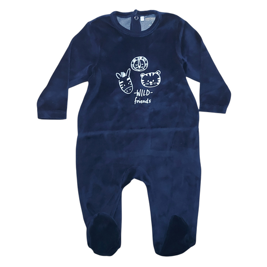 Grenouillère velours 6 mois Orchestra