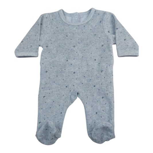 Grenouillère velours Naissance Verbaudet