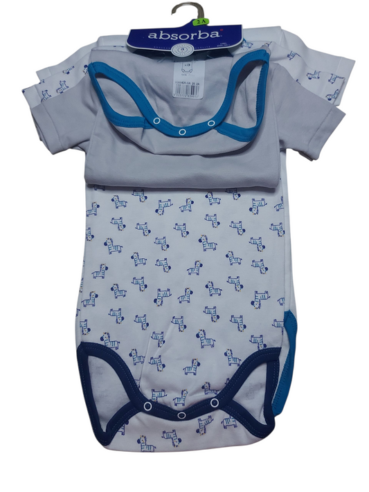 Lot de 3 bodys 18 mois ou 2 ans Absorba NEUF