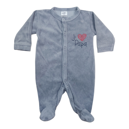 Grenouillère velours Naissance