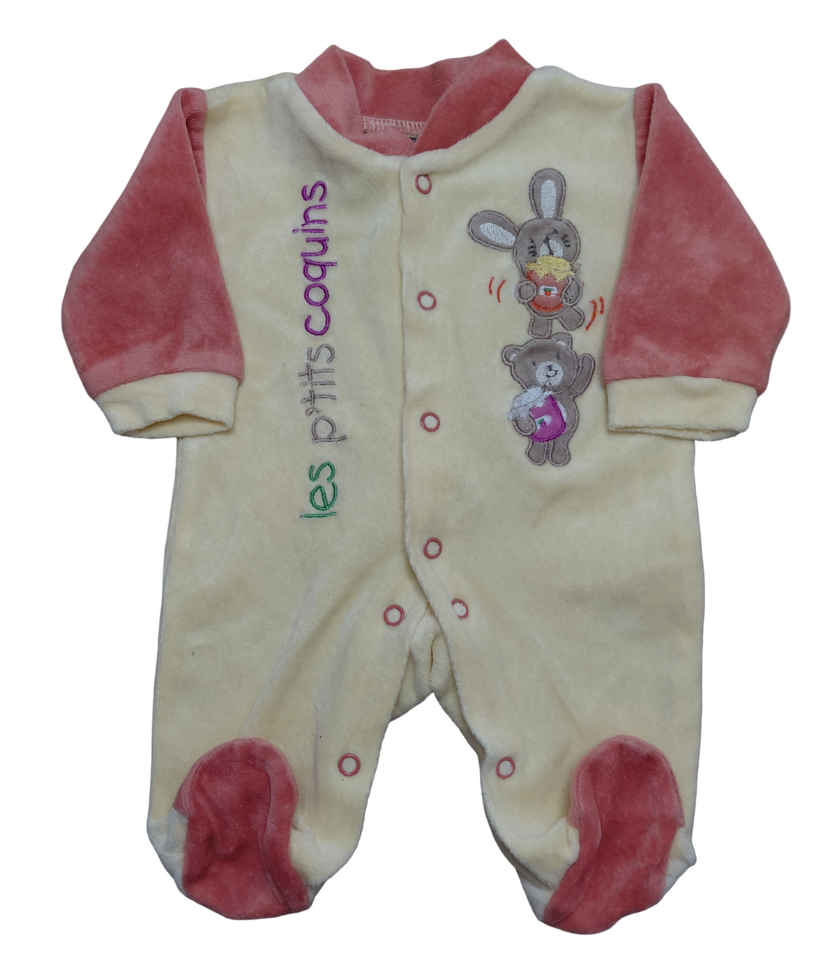 Grenouillère velours Naissance