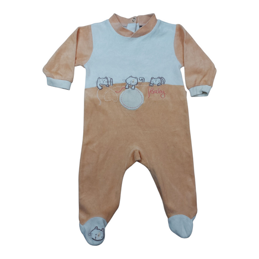 Grenouillère velours 6 mois