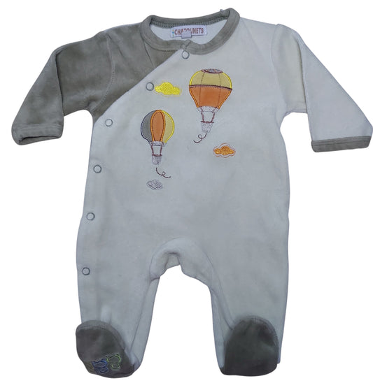 Grenouillère velours Naissance