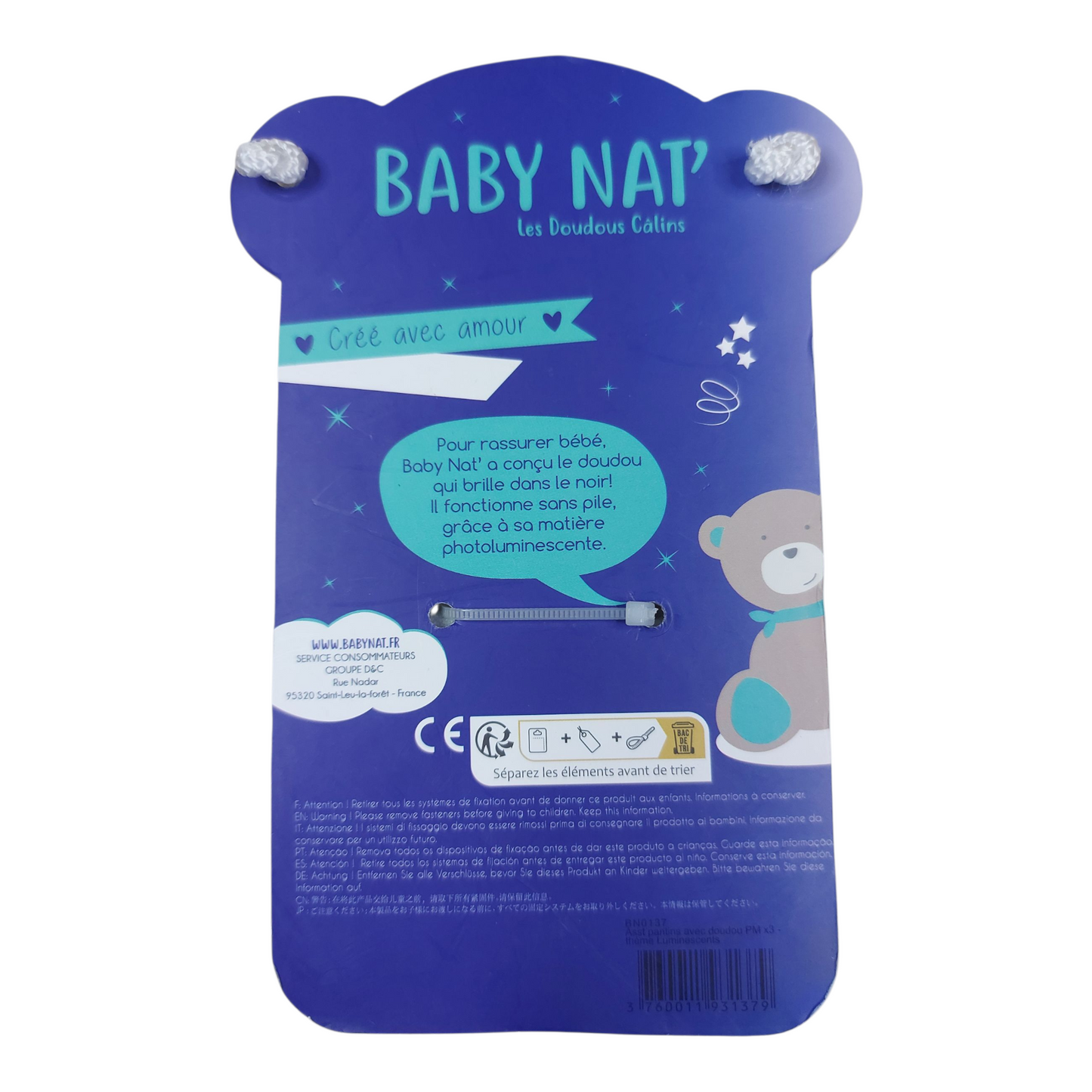 Peluche Doudou NEUF