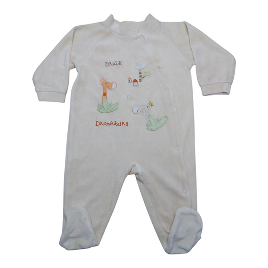 Grenouillère velours 6 mois Absorba