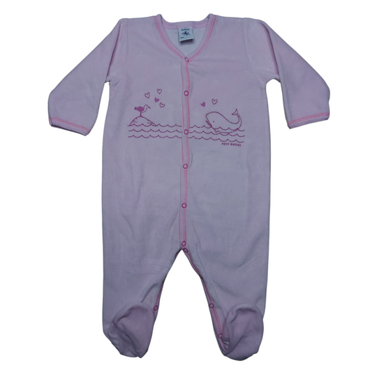 Grenouillère velours 6 mois Petit Bateau