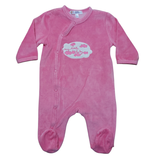 Grenouillère velours 3 mois