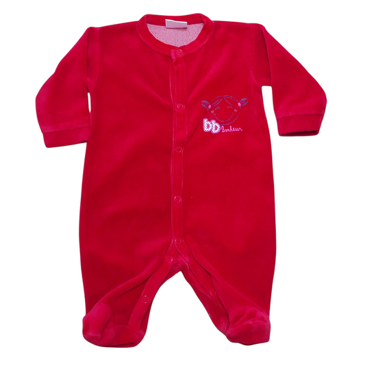 Grenouillère velours Naissance