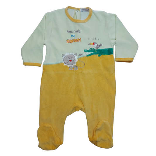 Grenouillère velours 6 mois