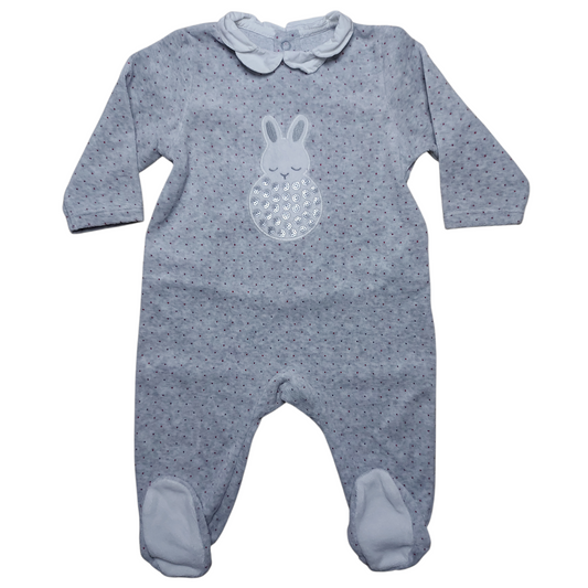 Grenouillère velours 6 mois Obaibi