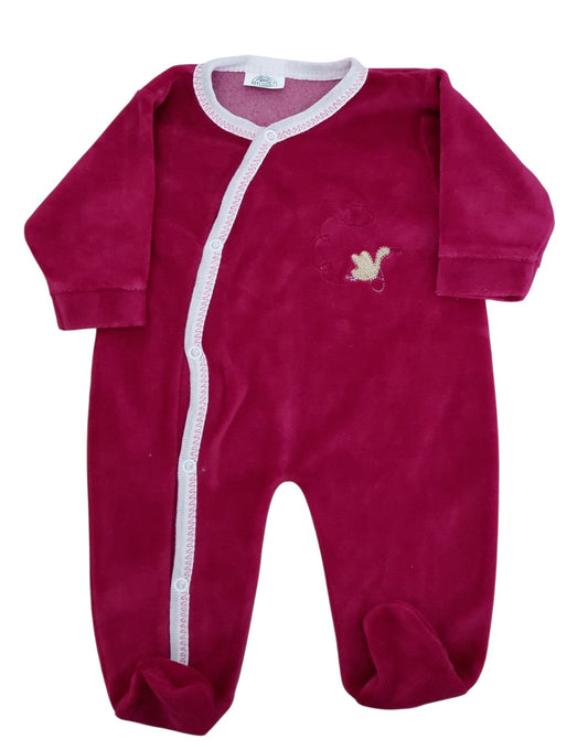 Grenouillère velours Naissance