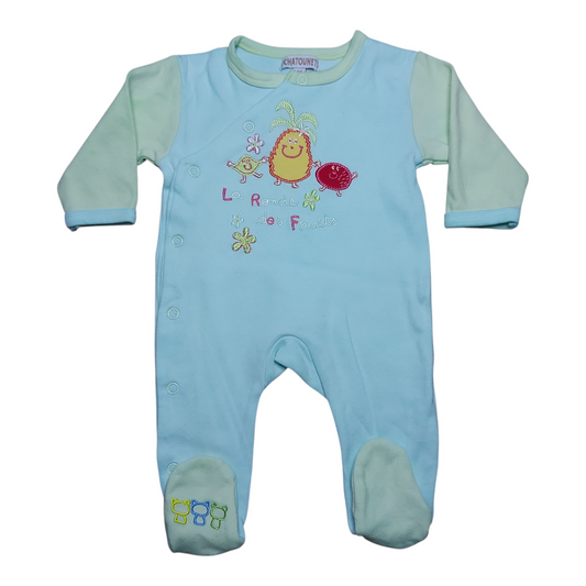 Grenouillère coton 1 mois