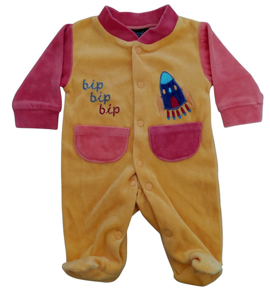 Grenouillère velours Naissance