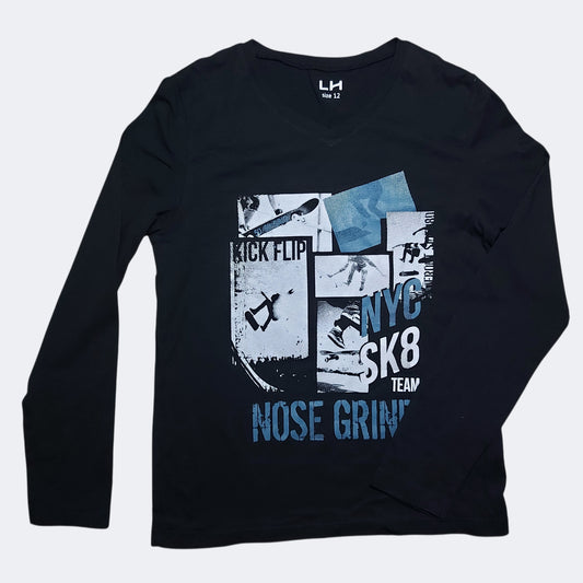 T-shirt noir 12 ans
