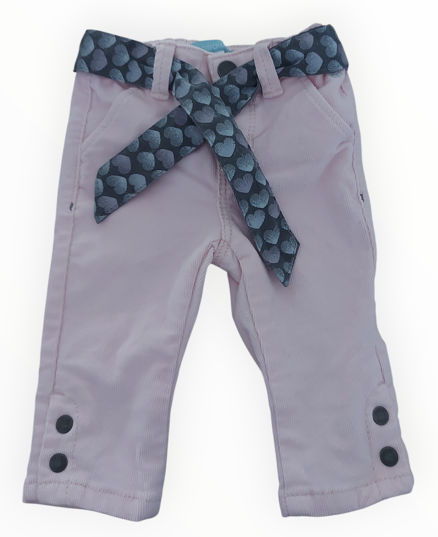Pantalon velours rose 3 mois Obaibi