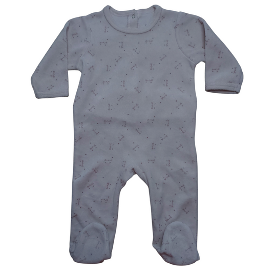 Grenouillère velours 6 mois Verbaudet